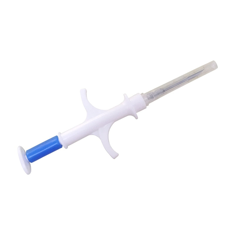 Fish Microchip Biochemical Glass Transponder 1.25*7mm Smart Chip RFID with Applicator Set X5 Birds Pet Small Animal Id Tags