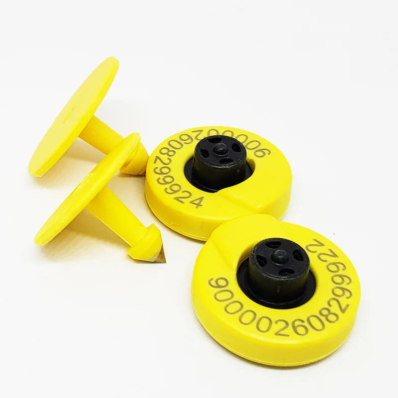 50x RFID Microchip Ear Tags TPU Pet Chip Label for Animal Livestock Identification Cattle Cow Breeding Sheep Grooming