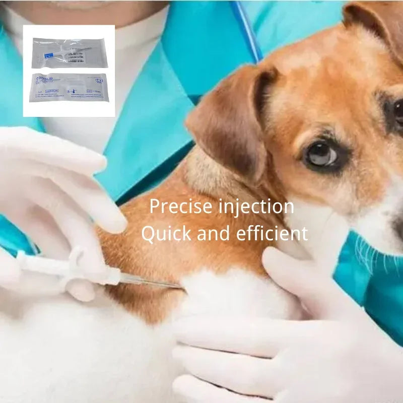 ISO 11784/11785 RFID Microchip Kit (100-Piece Set) - 2.12/1.4/1.25mm Sterile Implants for Small Animals and Birds