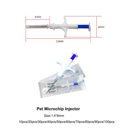 1.4*8mm Glass Transponder RFID Microchip Applicator Smart Pet Id Tag for Pet Injection