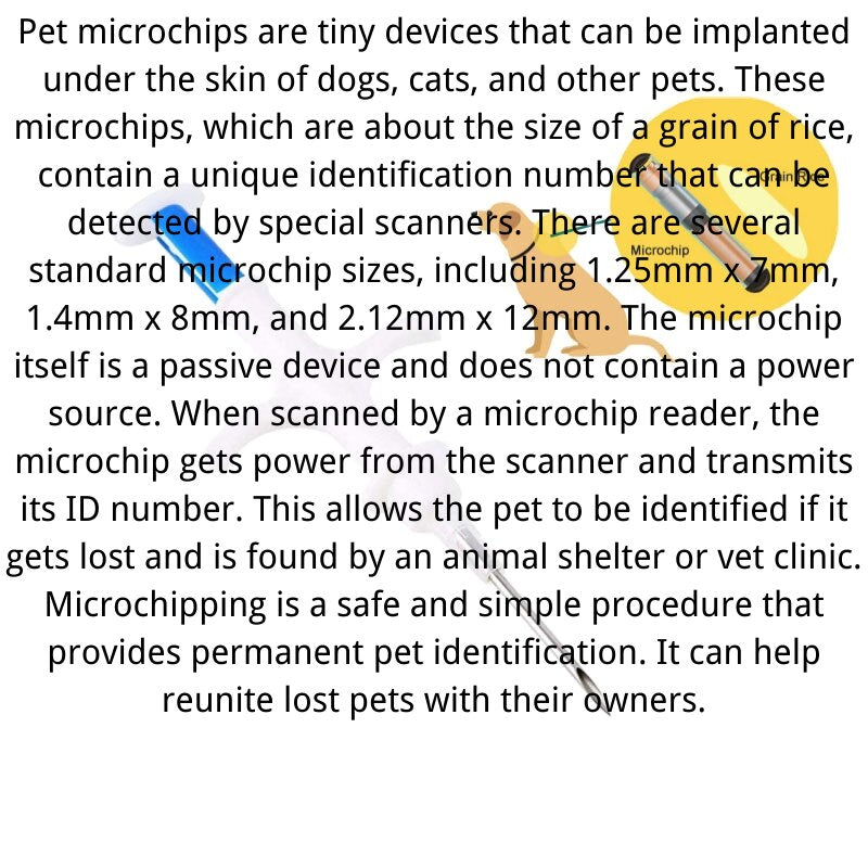 Pet Identification Passive Card  RFID Tags Glass Transponder 2.12*12mm Animal Microchip with Applicator Set X50