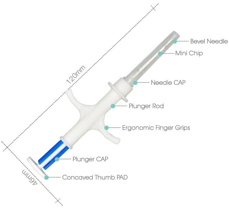 2.12*12mm Microchip 134.2khz Animal Chip Microchip Veterinary Syringe Lf Rfid Injector Animal ID Pet Transponder