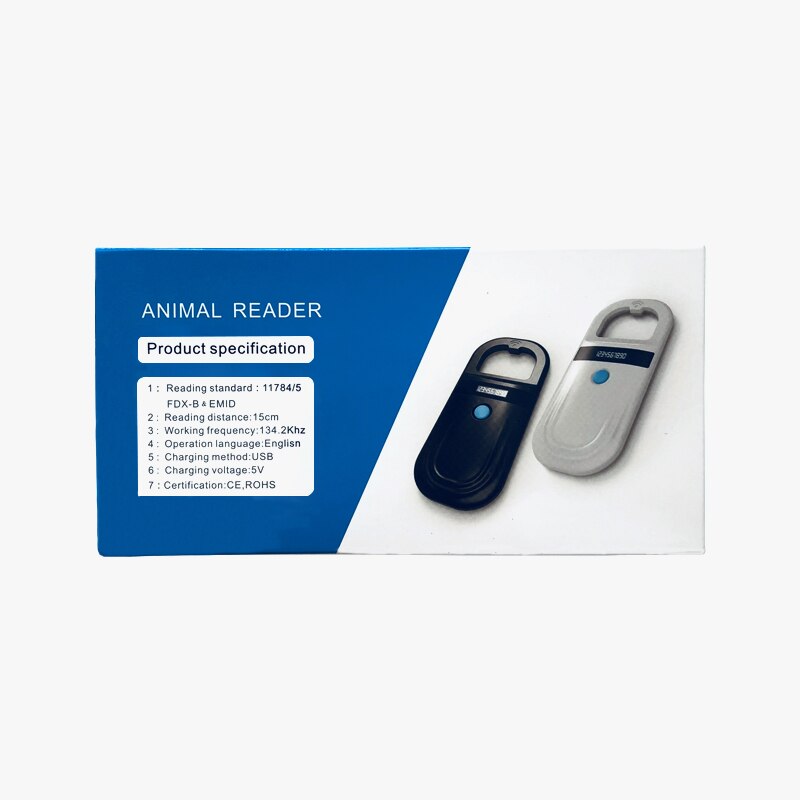 Pet Microchip Scanner Animal RFID Chip Dog Tag Reader FDX-B Handheld RFID Reader